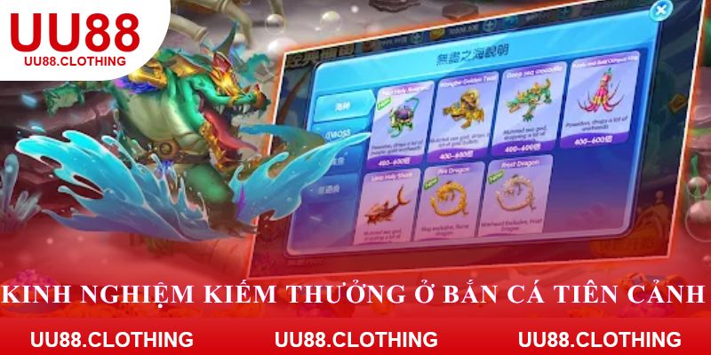 Kinh nghiệm kiếm thưởng ở bắn cá tiên cảnh